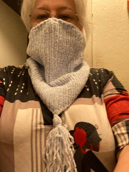 Pastel Lavender Winter scarf