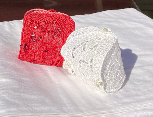 Gift Box - FSL (Free Standing Lace) Embroidered Gift Box size Small: 2.5 x 3 inch