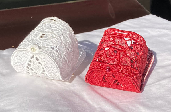 Gift Box - FSL (Free Standing Lace) Embroidered Gift Box size Small: 2.5 x 3 inch