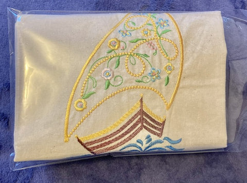Embroidered Tote/HandBag - Design #3 Santa Cruz Boat