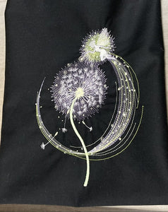 Embroidered Tote/HandBag - Design # 7 Glow in the Dark