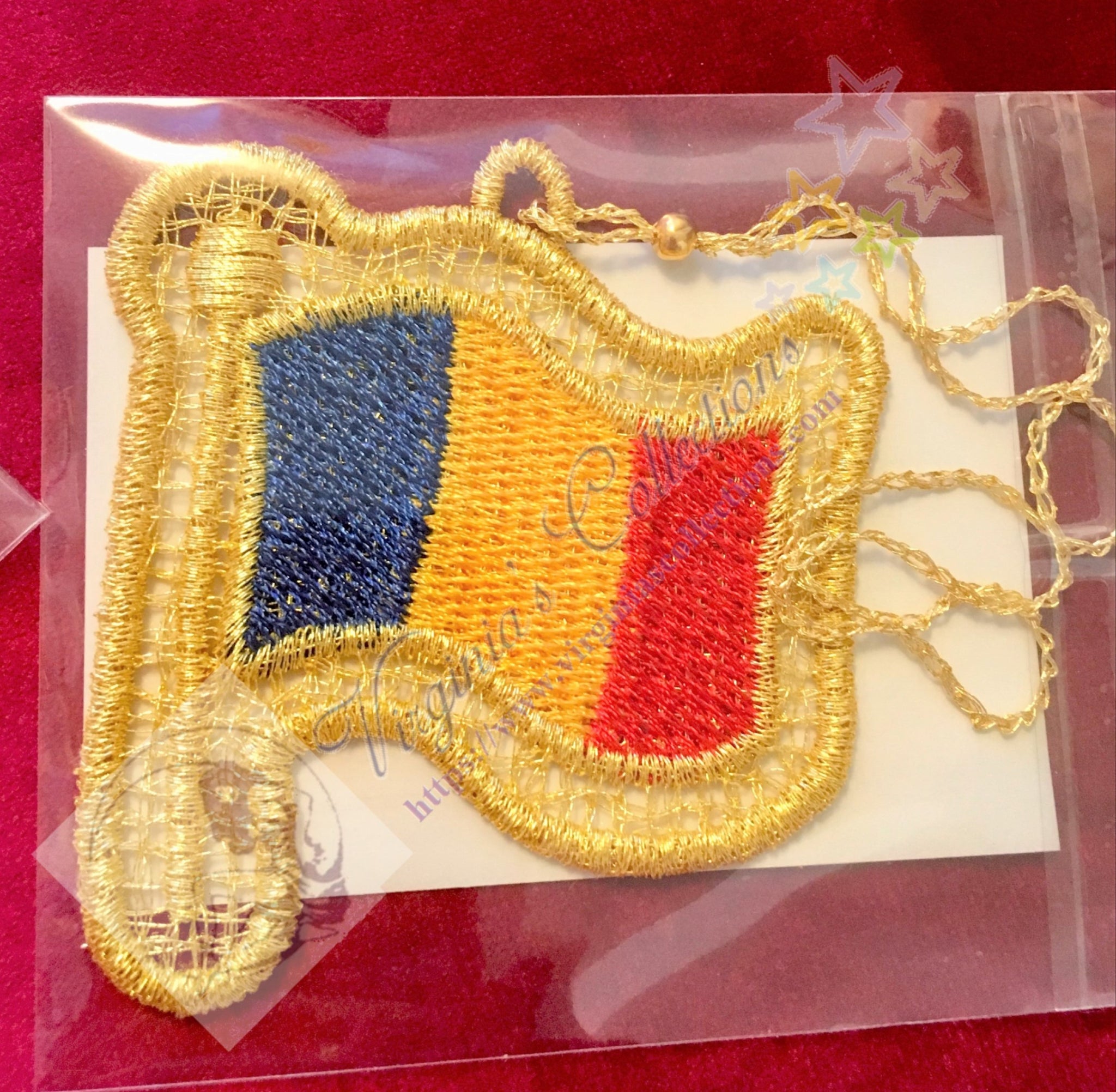 Fanion Vintage Roumanie – Pennant Wimpel Football équipe Nationale – Drapeau Rétro Banderole Supporter